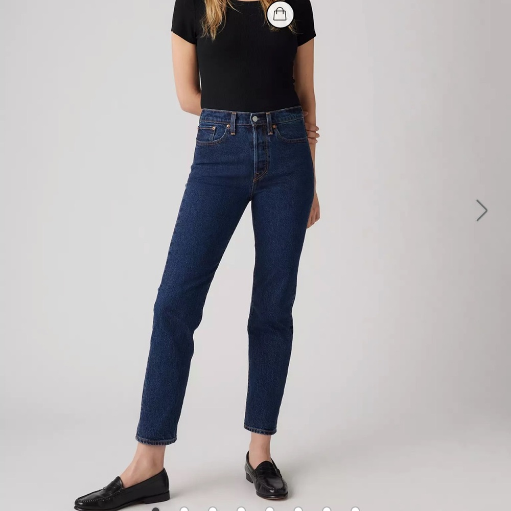 Levi’s Women’s Wedgie Straight Dark Blue Jeans